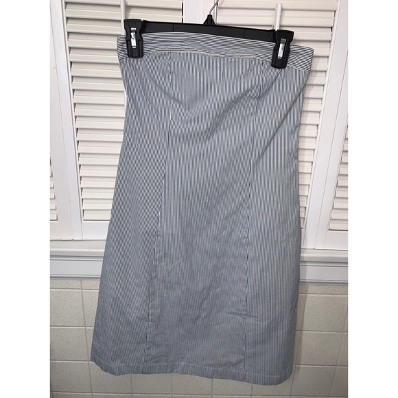 Old Navy Dresses & Skirts - Old Navy Strapless Sky Blue Pinstripe Dress seersucker sundress